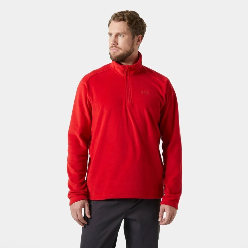 Helly Hansen Mens Daybreaker 1/2 Zip Fleece Pullover 163 Red Size M Outdoors Ski